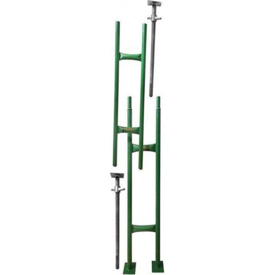 Σκάλα-κολώνα διπλής στήριξης ηλεκτρικών παλάγκων με ρυθμιζόμενα πόδια 2,60m